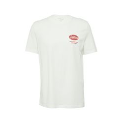 s.Oliver Red Label Baumwoll-T-Shirt mit Frontprint - weiß (01D2)