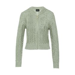 s.Oliver Black Label Blouson aus Ajourstrick  - grün (7721)