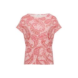 s.Oliver Red Label T-Shirt aus Viskosemix mit überschnittenen Schultern - rot (33A0)