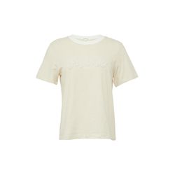 s.Oliver Red Label Chemise en coton avec perles décoratives - beige/blanc (81G4)