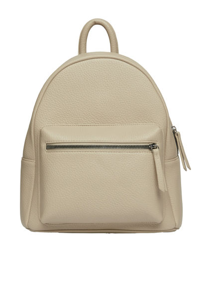 s.Oliver Red Label Rucksack in feinem Strukturmuster mit Reißverschlussfach - beige (8156)
