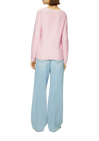 s.Oliver Red Label Strickpullover aus Baumwollmix - pink (4101)