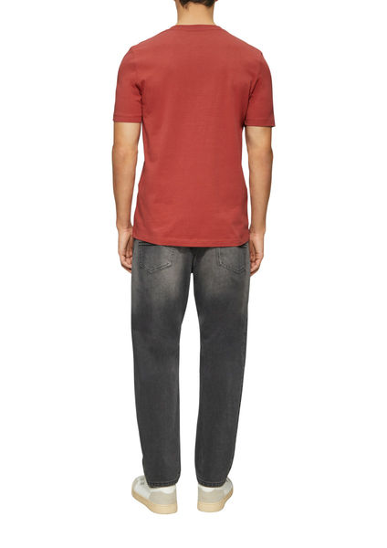 s.Oliver Red Label T-Shirt mit Label-Print - rot (35D1)