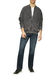 Q/S designed by Sweatshirtjacke mit Wascheffekt und Frontdruck - grau (9999)