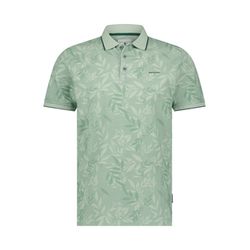 State of Art Printed jersey polo shirt with Oxford collar - green (3655)