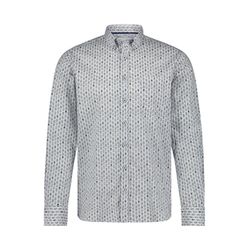 State of Art Popelin-Hemd mit Button-Down - blau/weiß (1152)