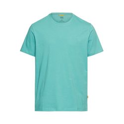 Camel active Basic T-Shirt aus reiner Baumwolle - cyan (71)