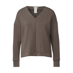 Street One Silk-Look Shirt - braun (16452)