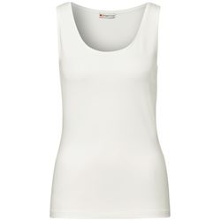 Street One Basic Top in Unifarbe - weiß (10108)