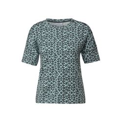 Cecil T-shirt with button detail - green (26560)
