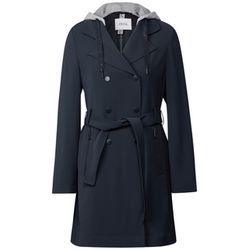 Cecil Trench coat with hood - blue (15631)