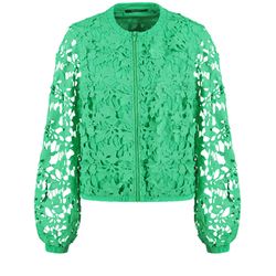 Taifun Spitzenblouson - grün (05720)
