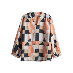 Opus Bluse - Falinde - beige/blau/orange (40013)