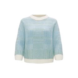 Opus Pull tricoté - Putzi structure - bleu (60031)
