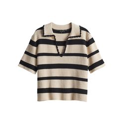 Opus Poloshirt - Pertiny - beige/schwarz (900)