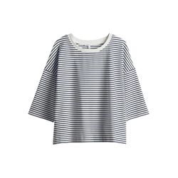 Opus Streifenshirt - Seifen preppy - blau/weiß (60020)