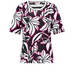 Gerry Weber Collection Halbarmshirt mit Muster-Patch - schwarz (01024)