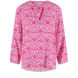 Gerry Weber Collection Flowing tunic blouse with 3/4 sleeves - violet/pink (03026)