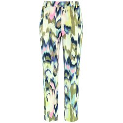 Gerry Weber Collection Gemusterte 7/8 Stoffhose  - beige/weiß (09036)