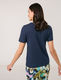 Gerry Weber Collection T-Shirt aus Viskkose-Leinen-Mischung - blau (80034)