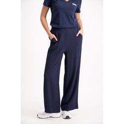 Signe nature Lockere Hose uni strukturiert - blau (96)