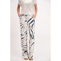 Signe nature Bedruckte Hose - blau/weiß (1)