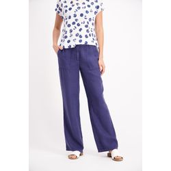 Signe nature Uni-Leinenhose - blau (96)