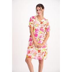 Signe nature Robe en coton fleurie - rose (24)