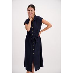 Signe nature Robe chemise longue avec poche poitrine - bleu (96)
