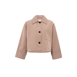 Yaya Kurze Oversized-Jacke aus schwerem Satin - braun (99978)