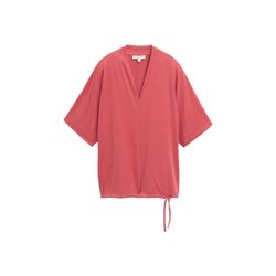 Tom Tailor T-shirt avec col en V - rouge (11016)