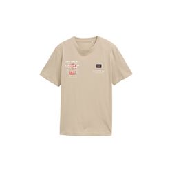 Tom Tailor T-shirt with print - brown (11032)