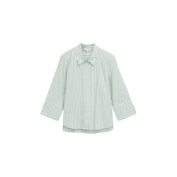 Tom Tailor Loose Fit Bluse mit Streifenmuster - grün (37462)