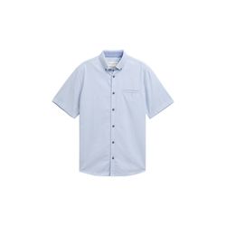 Tom Tailor Short-sleeved cotton shirt - blue (37947)