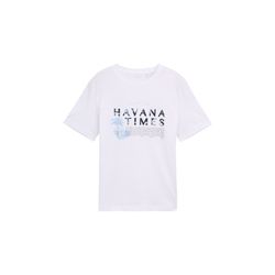 Tom Tailor T-shirt with print - white (20000)
