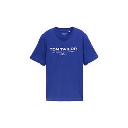 Tom Tailor T-shirt with logo print - blue (21068)