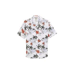 Tom Tailor Denim Relaxed Fit Kurzarmshirt aus Leinen - weiß (37485)