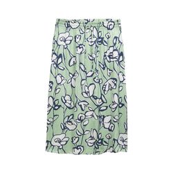 Tom Tailor High-waisted satin midi skirt - green (37120)