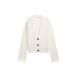 Tom Tailor Cardigan mit V-Ausschnitt - weiß (10315)