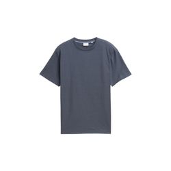 Tom Tailor Basic T-Shirt mit Struktur - blau (10306)