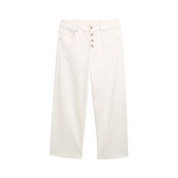 Tom Tailor Culotte jeans with button placket - white (10315)