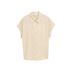 Tom Tailor Loose fit blouse in linen - beige (37762)