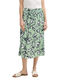 Tom Tailor High Waist Satin Midi-Rock - grün (37120)