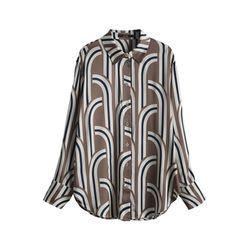 someday Blouse - Zeyton - beige/blue/brown (20021)