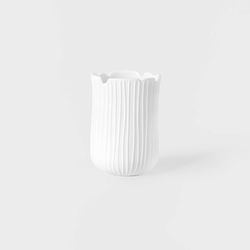 Räder Flower-shaped vase (Ø5.2x11cm) - white (0)