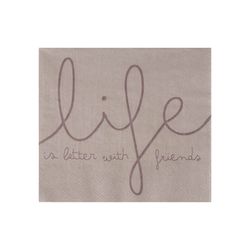 Räder Serviette (33x33cm) - braun (0)