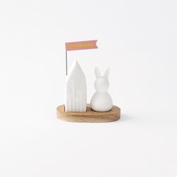 Räder Porcelain greeting (7x8x4.5cm) - white (0)