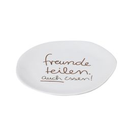 Räder Teller mit Schriftzug (Ø14cm) - weiß (0)