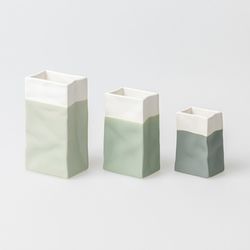 Räder Sacs en porcelaine (lot de 3) - beige/vert (0)