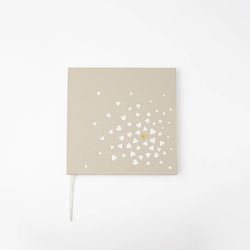 Räder Guestbook with heart design - beige (0)